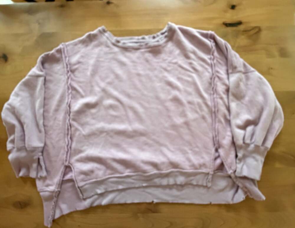 We The Free Camden Sweatshirt with Raw Seam Detail Large